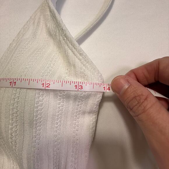 Vero Moda Freedom white belted one piece swimsuit size medium NWT - Picture 7 of 12